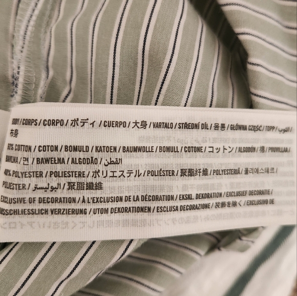 NWT- Abercrombie & Fitch Oversized Cropped Poplin Shirt - Picture 7 of 7